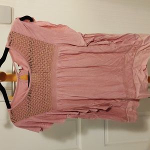 Lucky Brand pink boho top